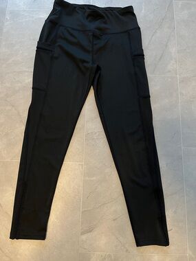 DYCE ACTIVE Black Performance Leggings - Medium women Athletic Pockets